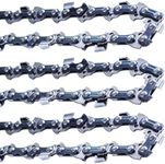 Ausacce 16 Inch Chainsaw Chain, 3/8" LP Pitch, .043" Gauge, 56DL, Compatible with Milwaukee M18, DeWalt, R56, Low-Kickback, Durable & Sharp, Ideal for Wood Cutting & Tree Trimming (3-Pack)