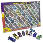 Ram© 36 Piece Die Cast Metal Toy Cars Childrens Pretend Play Race Cars Toys