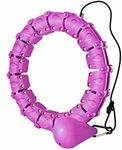 24 Knots Smart Hula Hoop Fitness Detachable Hoops Weight Hoola Hoops (Purple)