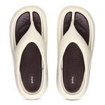 YOHO Sponge Flip Flops for Men | Orthopedic slippers with Mild Acupressure Points | Lightweight | Dual-Colour Design, Soft EVA Footbed, Waterproof | Brown - UK 10