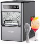 HiCOZY Portable Countertop Ice Maker, Ice in 6 Mins, 24 lbs/Day, Portable & Compact Gift with Self-Cleaning, for Apartment/Under Cabinet/Kitchen/Office/Camping/RV/Home Bar(Black)