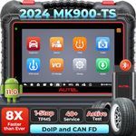 Autel MaxiCOM MK900TS, Autel Bi-directional Scanner Tool, Full TPMS Services, Program, Relearn, Trigger, 42 Hot Services, All System Diagnostic Scan Tool for All Vehicles, FCA AutoAuth, DoIP, CAN-FDH2