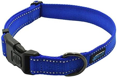 Max and Neo™ NEO Nylon Buckle Reflective Dog Collar - We Donate a Collar to a Dog Rescue for Every Collar Sold (Medium, Blue)