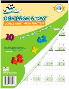 Channie's One Page A Day Double Digit Math Problem Workbook for 1st Graders, 2nd Graders, and 3rd Grade Simply Tear Off On Page a Day For Math Repetition Exercise! Addition and Subtraction Workbook