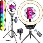 10" Ring Light with Tripod Stand an