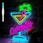 Cocktails Neon Sign Cocktail Glass 