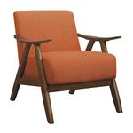 Homelegance F3 Furniture Fashion Forward 1138RN-1 Fabric Accent Chair Orange, Orange