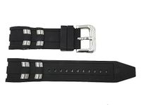 Invicta Genuine Pro Diver 26mm Black Watch Strap for Model 17878, 17877, 17879, 18019, 6977, 6979, 22311, 18038, 22797, Black, 26 mm, Diver