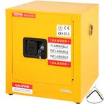 VEVOR Safety Cabinet for Flammable Liquids, 11 Gal Capacity, Made of Cold-Rolled Steel, Measures 16.9 x 16.9 x 18.2 inches, Single Door, Explosion-Resistant, Meets NFPA Code 30 and OSHA Standards,