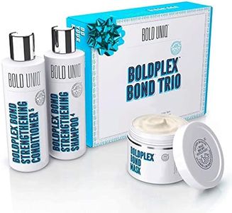 Boldplex 3, 4 & 5 Bond Restore Treatment, Shampoo & Conditioner Trio Gift Set - Hydrating Protein Formula, Strengthens Dry & Damaged Hair, Repairs Breakages & Split Ends. Vegan & Cruelty Free.