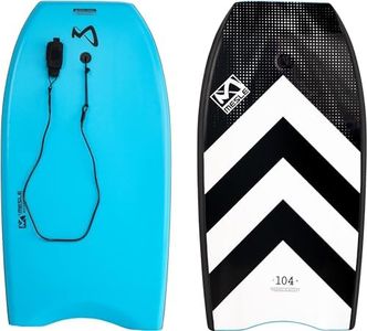 Mesle Bodyboard Speed Skin, para niños y Adultos de hasta 100 kg, Gran Tabla para Surf y Surf de Playa, para Principiantes y surfistas experimentados.