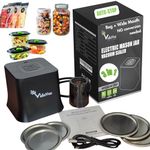 VIDAVAC Multifunctional Electric Mason Jar Vacuum Sealer– Smart Stop Function – Compatable with Regular and Wide Mouth Jars, Containers, and Bags – Convenient Canning and Storage Solution.