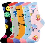 Moyel Pickleball Gifts for Women Funny Socks for Women Pickleball Socks for Women Pickleball Accessories Fun Funky Novelty Socks for Women