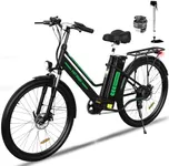 HITWAY Electric Bike for Adults 26" x2.35 Electric Mountain Bike with 500W Motor, Ebkie with 36V 15AH Removable Battery Bicycle, Long Range 21-55mile with 7 Gears E Bike,UL2849 Certified