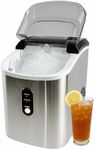 Angel Canada Countertop Nugget Ice Maker – 34lbs/Day Chewable Sonic Ice Machine with Self-Cleaning, Stainless Steel Design, Quiet Operation, Ideal for Home, Office, Bar, or RV