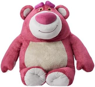 MINISO 28" Disney Lotso Collection Sweet Lotso Sitting Plush Toy Disney Strawberry Bear Stuffed Animals & Teddy Bears Plush Toy Doll Gift, Super Soft & Huggable Toy for Fans