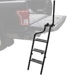 LDETXY Universal Tailgate Ladders for Pickup, 42" Heavy Duty Foldable Pickup Truck Bed Tailgate Ladder with Handrail Non-Slip Wide Pedal Pickup Truck Step (F150/Raptor/Ranger/Tacoma/Ram1500...)