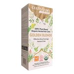 Cultivator's Organic Hair Colour, 100g - Golden Blonde, Professional Herbal Dye Powder For Unisex For Natural Looking Results Suitable For Men's Beard & Women's Hair