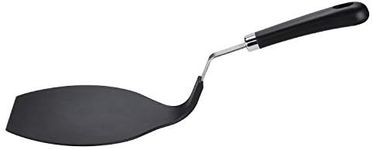 TENTA Kitchen Grip-EZ Premium Chef Series Round Flexible Large Spatula Pancake Spatula,Pancake Flipper,Egg Turner, and Omelet Spatula-Heat Resistant，Black