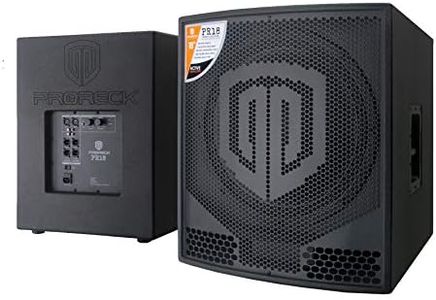 PRORECK PR18 18 inch 2000W P.M.P.O Active Powered PA DJ Subwoofer Cabinet (ONE subwoofer)