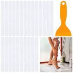 Ouligay 29Pcs Non Slip Bathtub Stickers Anti Slip Shower Stickers Safety Non Slip Shower Strips Adhesive Bathtub Non Slip Decals with Scraper for Bath Tub Shower Floor Stairs Pool Ladders