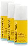 Moss & Noor After Workout Deodorant (Clean Eucalyptus, Pack of 3 (3 x 60 ml))