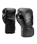 Venum Unisex Adult Elite Evo Boxing Gloves, Black/Black, 12 Oz US