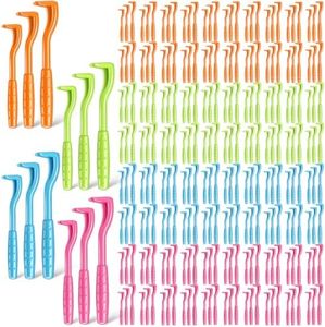 Qualirey 180 Pcs Tick Remover Tool for Dogs and Cats Tick Removal Twister Tweezers for Head and Body, 3 Sizes (Blue, Green, Orange, Rose Red)