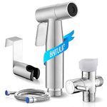 BRITULIF Bidet Sprayer for Toilet, Handheld Sprayer Kit with Adjustable Jet Spray for Toilet Handheld Bidet Cloth Diaper Sprayer Set Muslim Shower Toilet Sprayer - Easy to Install