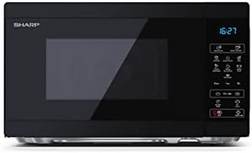 SHARP MS02E Mikrowelle (Mikrowelle: 800W, 11 Leistungsstufen, Auftaufunktion, Abmessungen: 440x258x324cm), schwarz