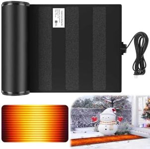 ANWEOR Heated Snow Melting Mats Outdoor,Anti-Slip Outdoor Winter Heated Mat for Walkways,3 in/h Speed Snow and Ice Melting Pads for Winter Backyards,Prevention Roof and Valley Ice Dam(10FTx13IN)