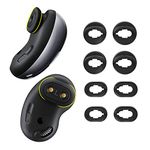 KPYJA 4 Pairs Silicone Ear Tips Replacement Galaxy Buds Live Earbuds accessories (Black)