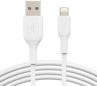 Belkin BoostCharge CAA001bt1MWH Lightning to USB-A Type Cable, White, 1 Meter Length