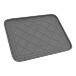 Stalwart 75-ST6105 Weather Boot Tray-Small Water Resistant Plastic Utility Shoe Mat for Indoor and Outdoor Use in All Seasons (Grey)