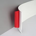 PVC Skirting Board Trim Self-Adhesive,Flexible Skirting Boards Covers,Peel and Stick Rubber Wall Base Moulding Trim,Wall Baseboard Molding Trim(5M L,10cm W),White