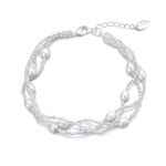 Philip Jones Multi Strand Freshwater Pearl Bracelet