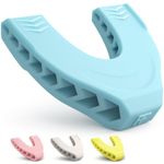 Facefit Premium Facial Exerciser - Jawline Exerciser for Men and Women – Tighten, Tone & Strengthen, Target your jawline, chin, lips and cheekbones - Food-grade Silicone (Sky Blue)