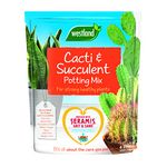Westland 10200054 Cacti/Succulent Potting Compost Mix and Enriched with Seramis, 4 liters, Brown