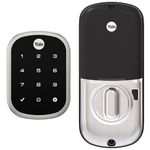 Yale Security Deadbolt Lock SL with Z-Wave, Satin Nickel Keyless Entry Door Lock with Electronic Touchscreen Keypad for Code, ‎YRD256-ZW2-619