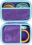 Lebakort Hard Case Compatible with SCRIB3D P1 Advanced / MYNT3D Super Professional Printing / 3Doodler / 3Doodler Flow / PIKA3D PRO 3D Printing Pen (Purple + Teal Case)