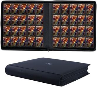 KUOOKING 2000 Pockets Trading Card Binder, 20-Pocket Card Ablum Compatible with MTG,Sports Cards & Other Standard Size Trading Card (BLACK)