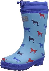 Hatley Unisex-Child Rain Boot, Friendly Labs, 4 Toddler