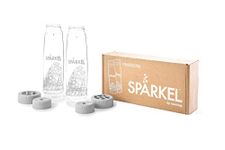 Spärkel Bottle 2-Pack - 2X 750ml (25.4oz.) - Always Have a Bubbly Drink Ready - Use with Spärkel Beverage System