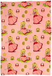 Nintendo Super Marios Bros. Princess Peach Girl Bedding Super Soft Silk Touch Throw, 46 in x 60 in, (Officially Licensed Product)