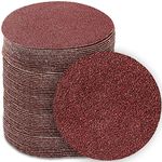 130 PCS 3 Inch Sanding Discs 60 Grit, Wewink Plus 3 Inch Hook and Loop Sandpaper Attachment for Woodworking, Wood Furniture, Drill Sander Grinder Rotary Tools