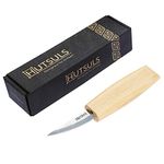 HUTSULS Wood Whittling Knife for Beginners - Razor Sharp Wood Carving Knife in a Beautifully Designed Gift Box, Sloyd Woodworking Knife for Men, Women, Adults and Kids - Easy to Use. (6.5 inch)