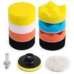 Kshineni 3Inch Drill Polishing Pads 11Pcs Car Polishers and Buffers Buffing Kits Sponge Drill Attactment for Auto Polisher,Sanding,Waxing