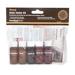 Exterior Wood Stain (Tester Kit, Browns) - Quick Drying and Easy-to-Apply - Concentrated Wood Stain for Outdoor Wood, Garden Furniture, Windows & Cladding