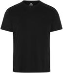 JustWears Mens Tee | Soft Lightweight T-Shirt with Cooling Micromodal Air Breathable Fabric, Organic Cotton & Mulberry Silk | Everyday Sustainable Tshirts for Men | Casual Tshirt Gift Black