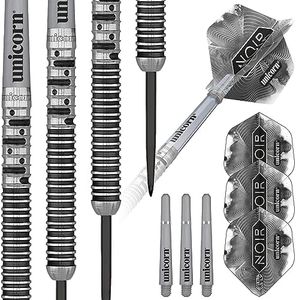 Unicorn Dart Set, Gary Anderson, Phase 5, Noir, 90% Tungsten, Presentation Box & Sleeve, Steel Tip, 22g